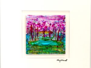MOD ART - Hand Painted Ink on Ceramic Painting IC104
