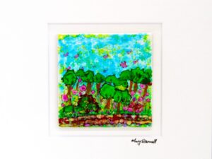 MOD ART - Hand Painted Ink on Ceramic Painting IC106