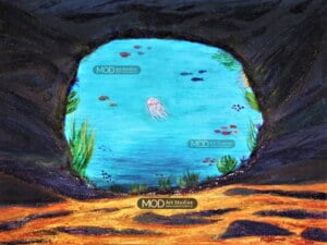 MOD ART - Ocean Cave- Irish Fine Art Prints OPP070