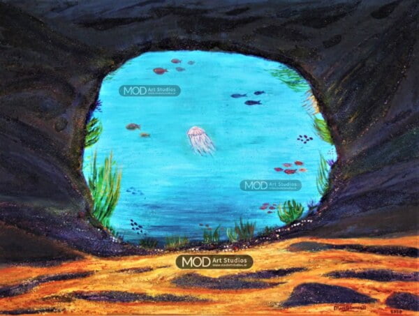 MOD ART - Ocean Cave- Irish Fine Art Prints OPP070