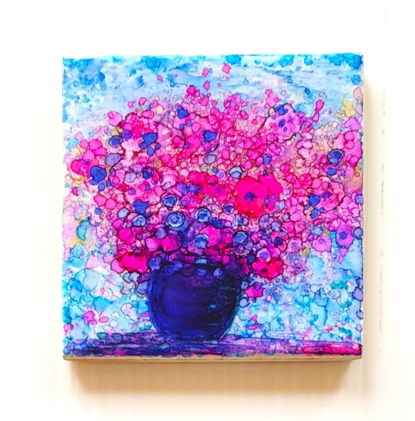 MOD ART - Original Irish Ink on Ceramic Painting - Pot of Joy OIP119 - Image 2