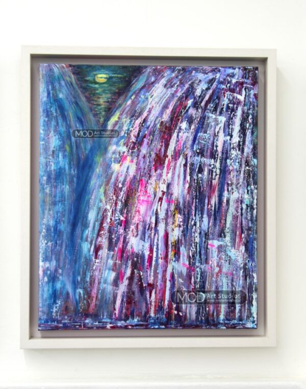 MOD ART 'Neptune Falls'- Original Irish Landscape Painting OP135 - Image 3