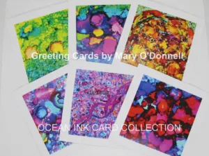 Ocean Ink Greeting Cards by Mary O'Donnell
