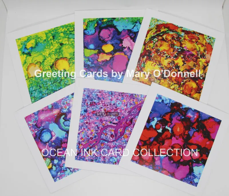 Ocean Ink Greeting Cards by Mary O'Donnell