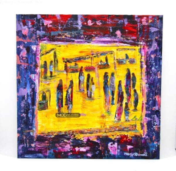 Vibrant Market OP176 Original Irish Art