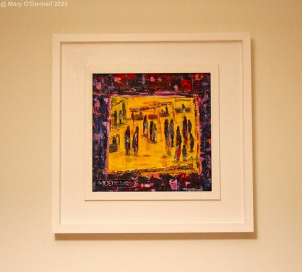 MOD ART Vibrant Market- Original Irish Landscape Painting OP176 - Image 2