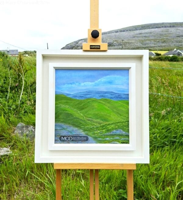 MOD ART - Strolling in Fanore's Sand Dunes - Original Irish Landscape Painting OP083 - Image 7