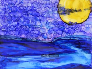 By the Moonlight by MOD ART Studios Modern Painting OIP181
