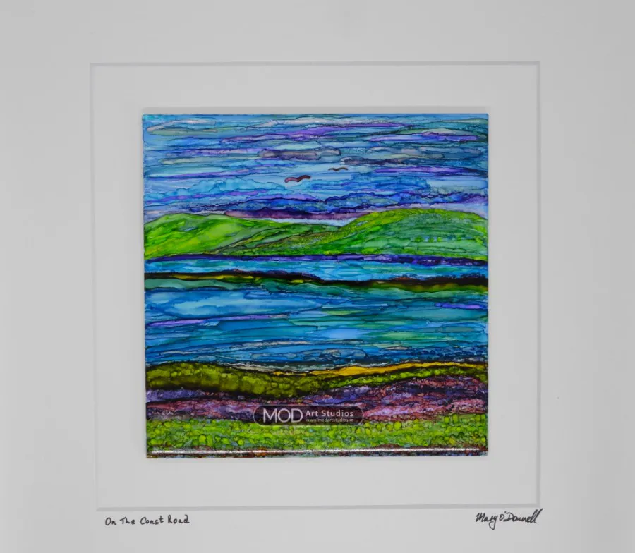 On the Coast Road original painting from Ireland