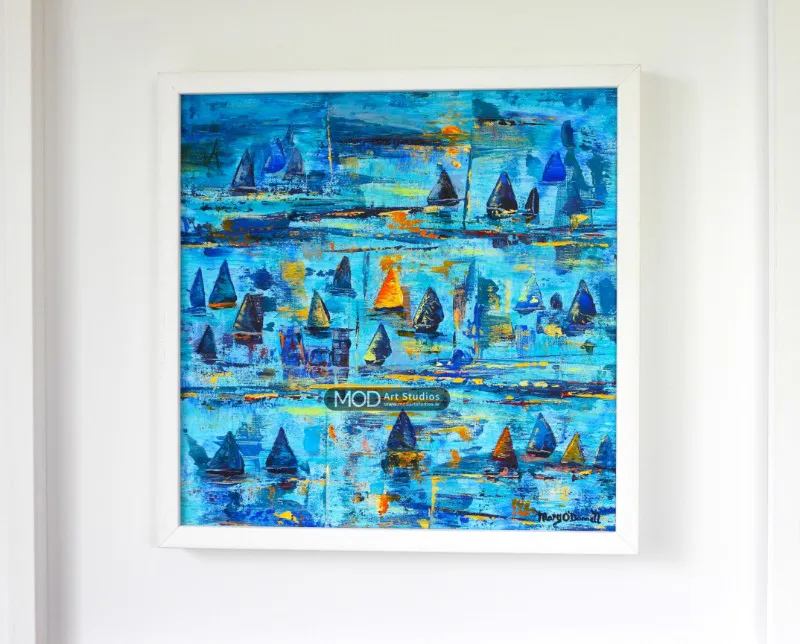 Irish Landscape Painting Wind in My Sails OP205B By Irish Artist Mary O'Donnell